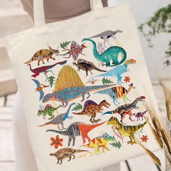 Canvas Aesthetic Tote Bag for Women with Inner Pocket Totes Shoulder Book Bag Sh - Picture 2 of 7